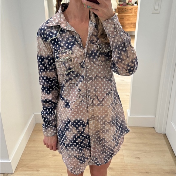 A Rare Bird Polkadot Button-Down Dress - Picture 9 of 9